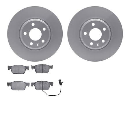 4502-73175, Geospec Rotors With 5000 Advanced Brake Pads,  Silver